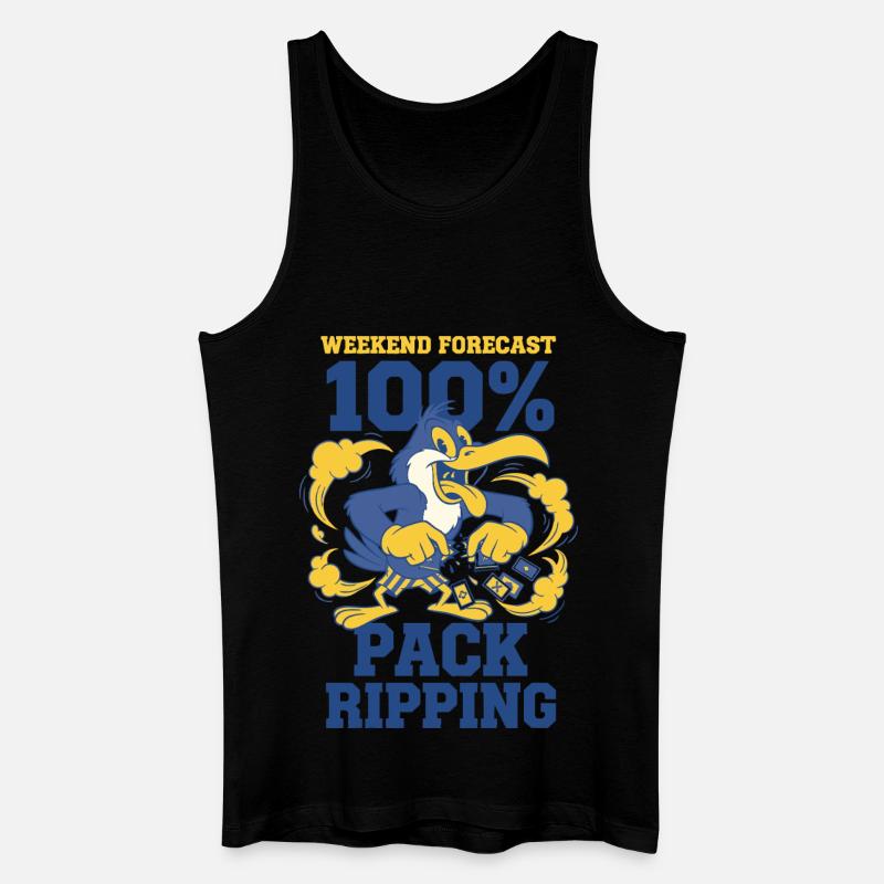 Wochenend-Vorhersage-Pack-Ripping-Karten-Sammler - Männer Bio Tank Top - Schwarz