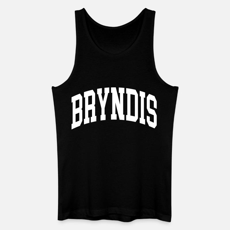 Bryndis - Männer Bio Tank Top - Schwarz