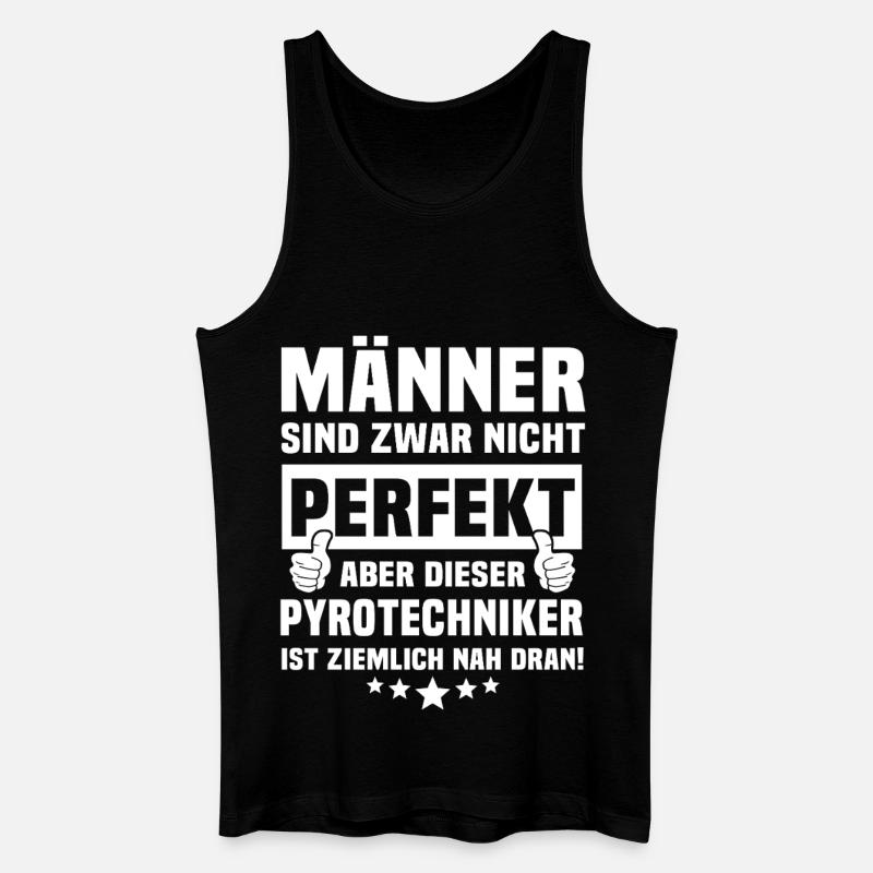 Pyrotechniker - Männer Bio Tank Top - Schwarz