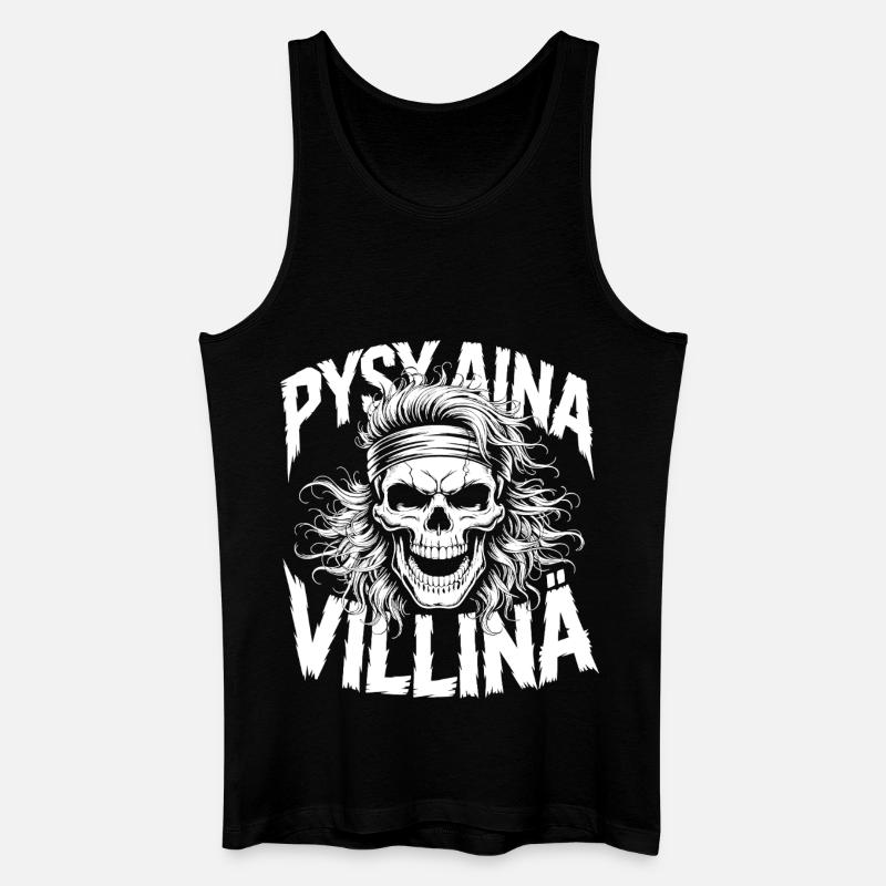 Wildschädel-Design - Männer Bio Tank Top - Schwarz