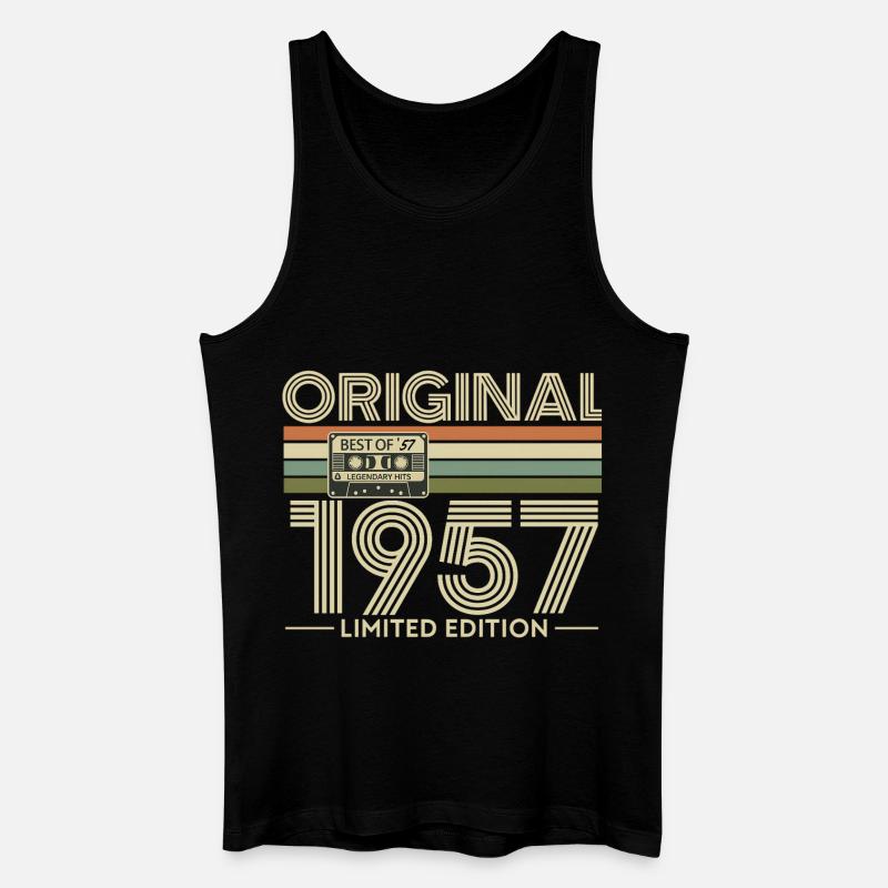Original 1957 Limited Edition Retro - Männer Bio Tank Top - Schwarz