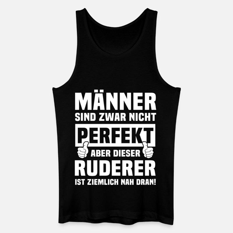 Ruderer - Männer Bio Tank Top - Schwarz