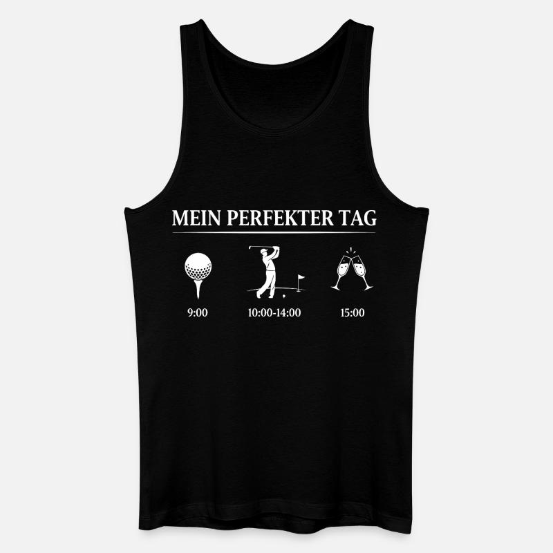 Journée parfaite de golf - Débardeur bio Homme - noir