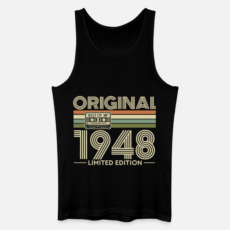 Original 1948 Retro Cassette Tee - Débardeur bio Homme - noir