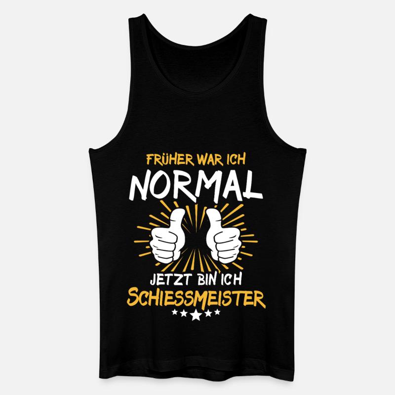 Schiessmeister Spruch - Männer Bio Tank Top - Schwarz