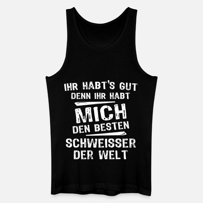 Schweisser - Männer Bio Tank Top - Schwarz