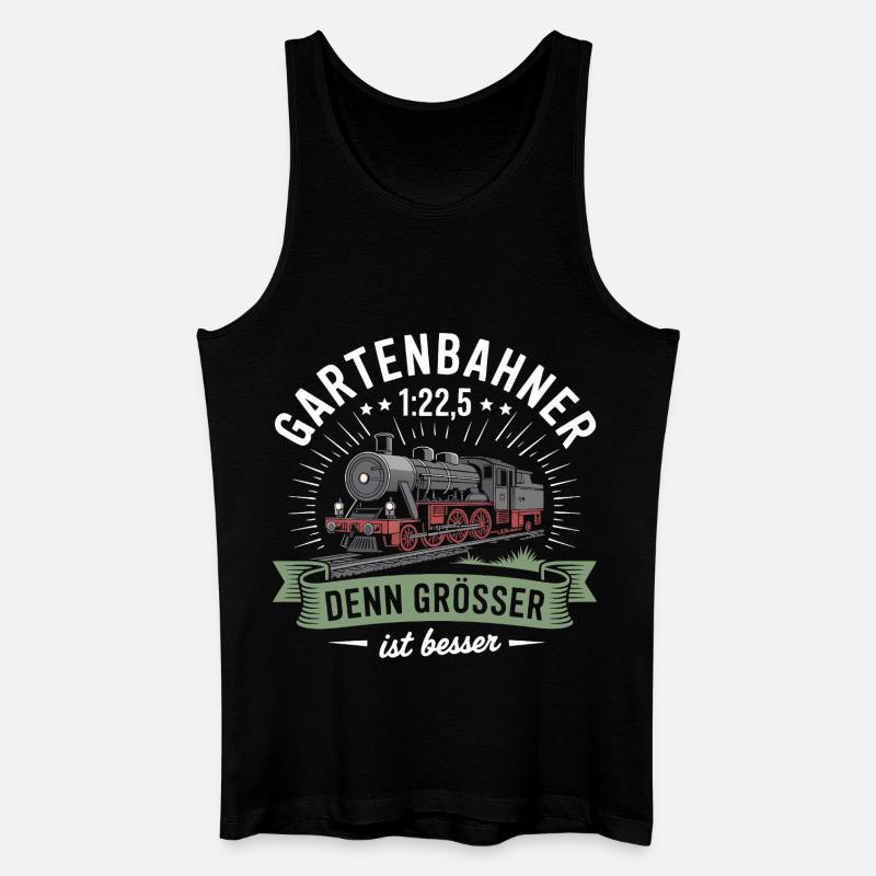 Gartenbahn Eisenbahn Garten Spur G Modelleisenbahn - Männer Bio Tank Top - Schwarz