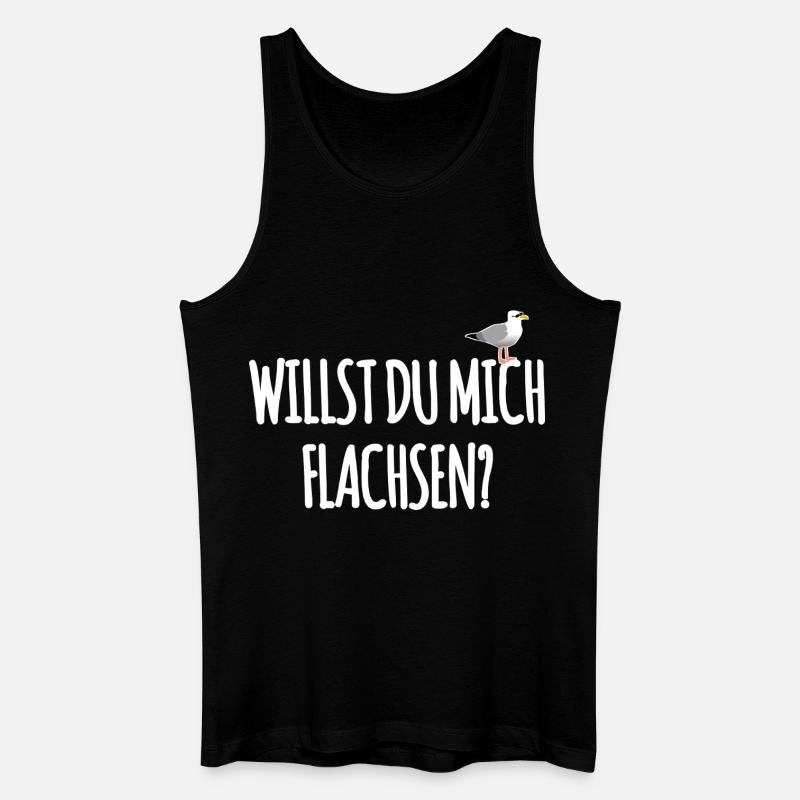 Hamburger Spruch - Männer Bio Tank Top - Schwarz