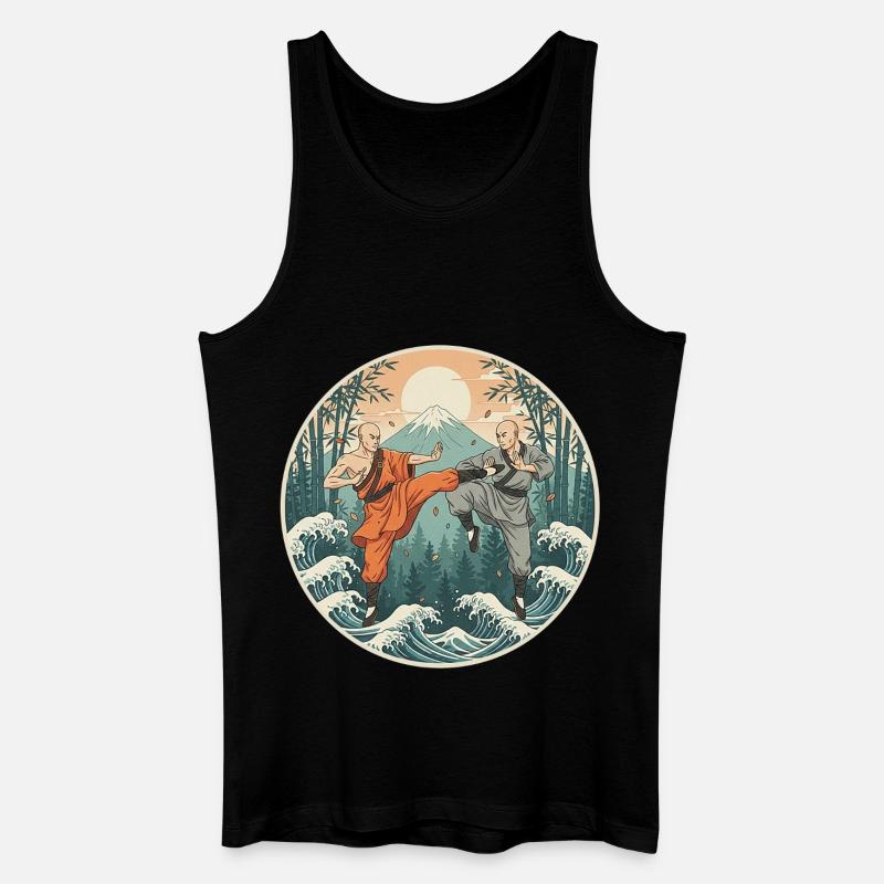 Kung Fu Kampfkunst - Männer Bio Tank Top - Schwarz
