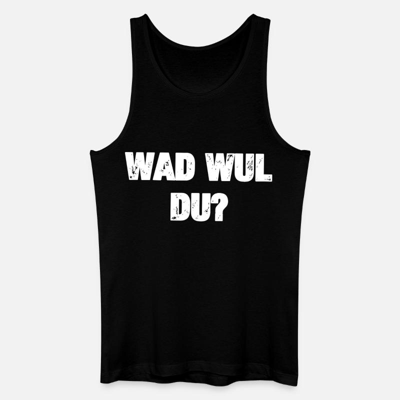 Wad Wul Du - Männer Bio Tank Top - Schwarz
