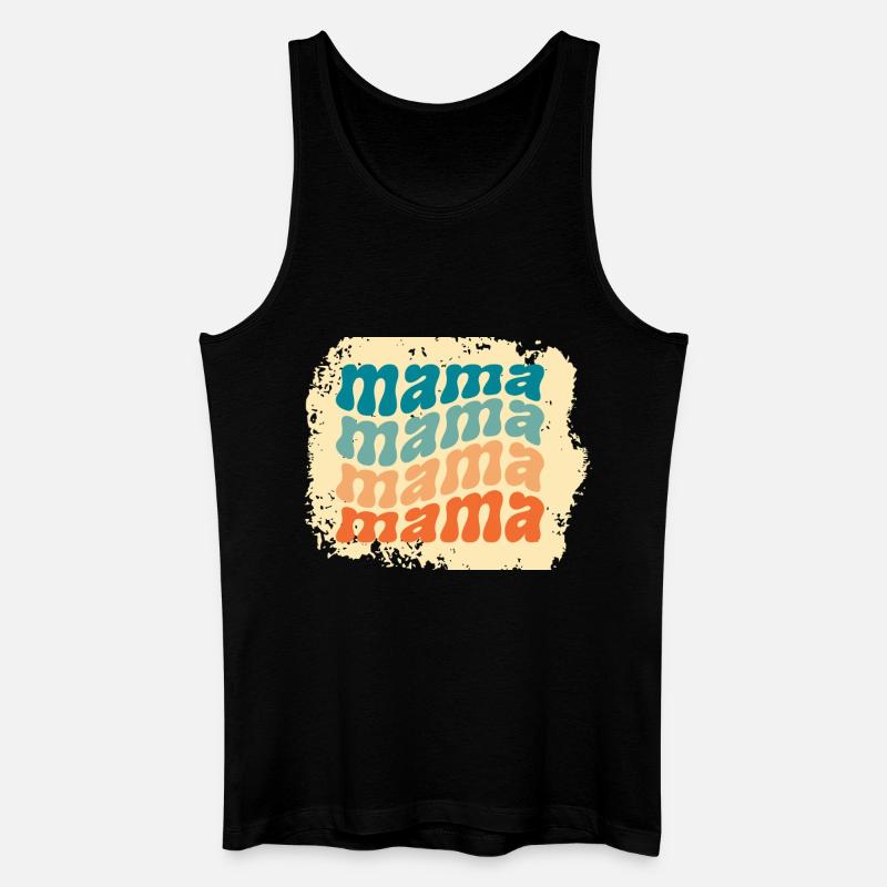 mama mama mama mama - Männer Bio Tank Top - Schwarz