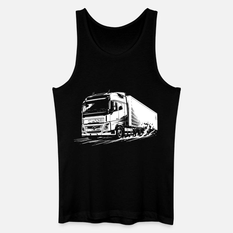 Highway Titan - Männer Bio Tank Top - Schwarz