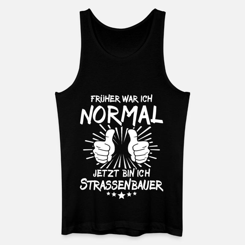 Strassenbauer - Männer Bio Tank Top - Schwarz