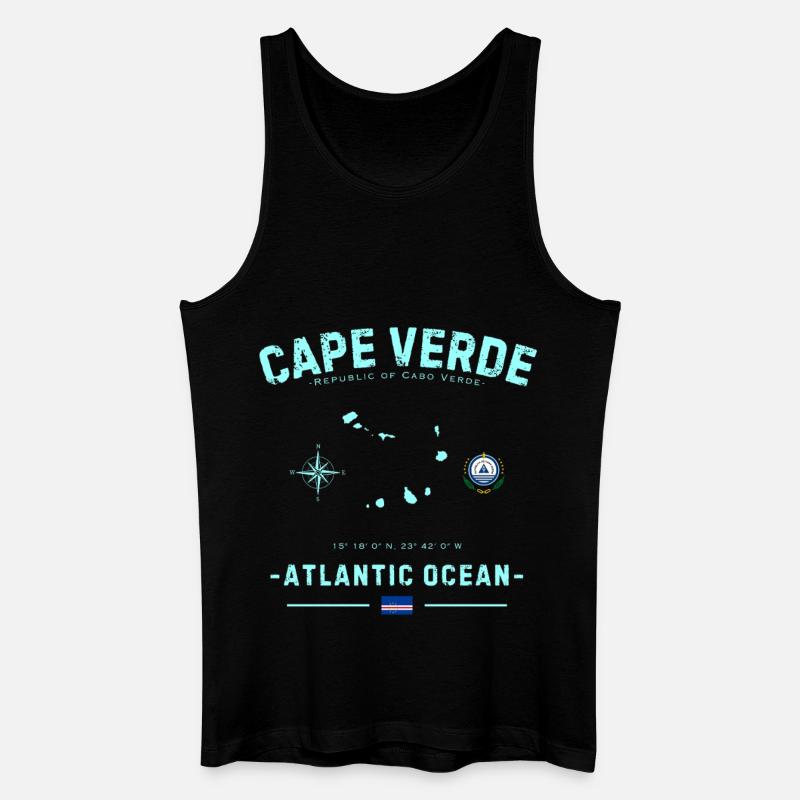 Cape Verde Atlantischer Ozean - Männer Bio Tank Top - Schwarz