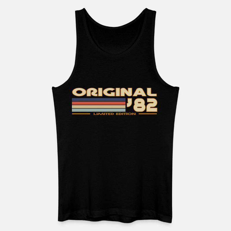 1982 - Männer Bio Tank Top - Schwarz