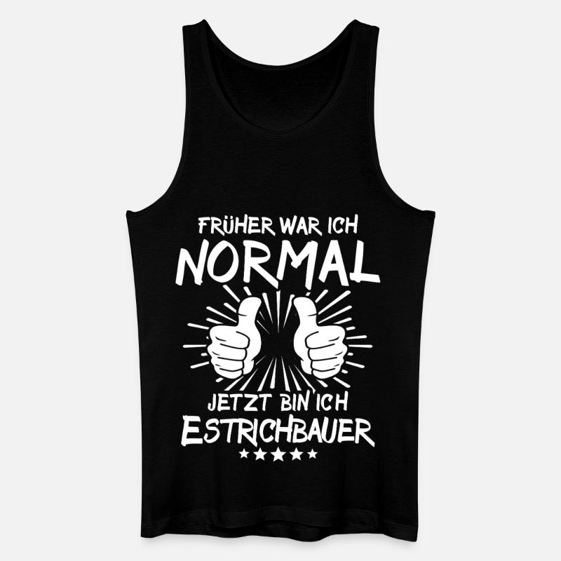 Estrichbauer - Männer Bio Tank Top - Schwarz