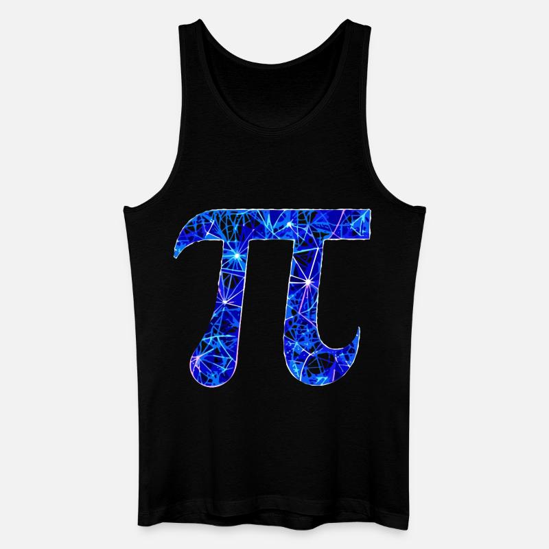 Zahl Pi - 3.14  - Männer Bio Tank Top - Schwarz