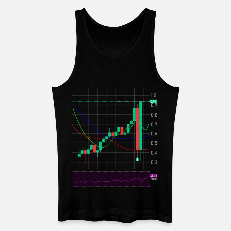 Trading Börse Krypto Aktien - Männer Bio Tank Top - Schwarz