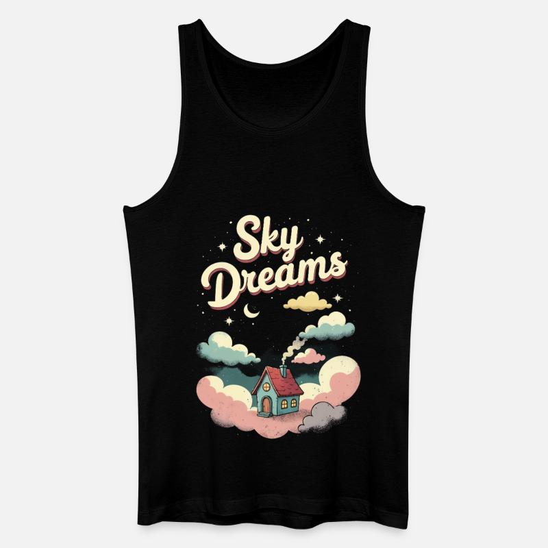 Tiny House - Männer Bio Tank Top - Schwarz