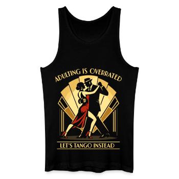 Tango Argentino Danse de salon cadeau - Débardeur bio Homme - noir - Devant