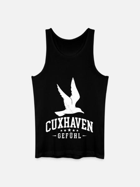 Cuxhaven CUXHAVEN FEELING Funny - Men’s Organic Tank Top - black