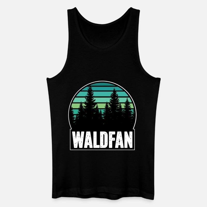 Waldfan - Männer Bio Tank Top - Schwarz