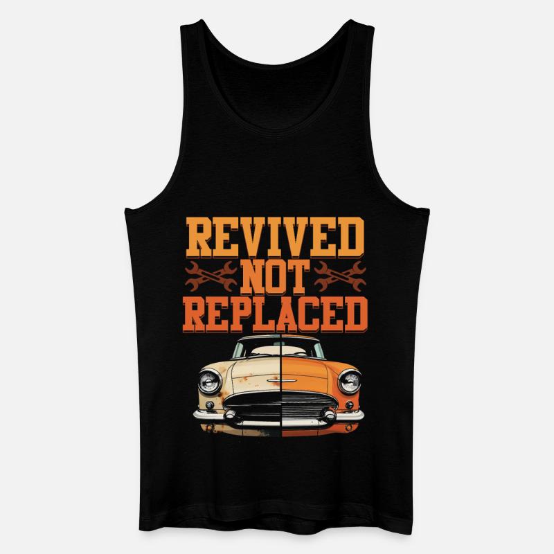Auto Restauration Revived Not Replaced - Männer Bio Tank Top - Schwarz