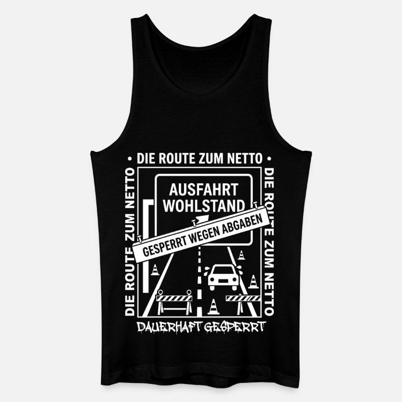 Die Route Zum Netto Dauerhaft Gesperrt - Männer Bio Tank Top - Schwarz
