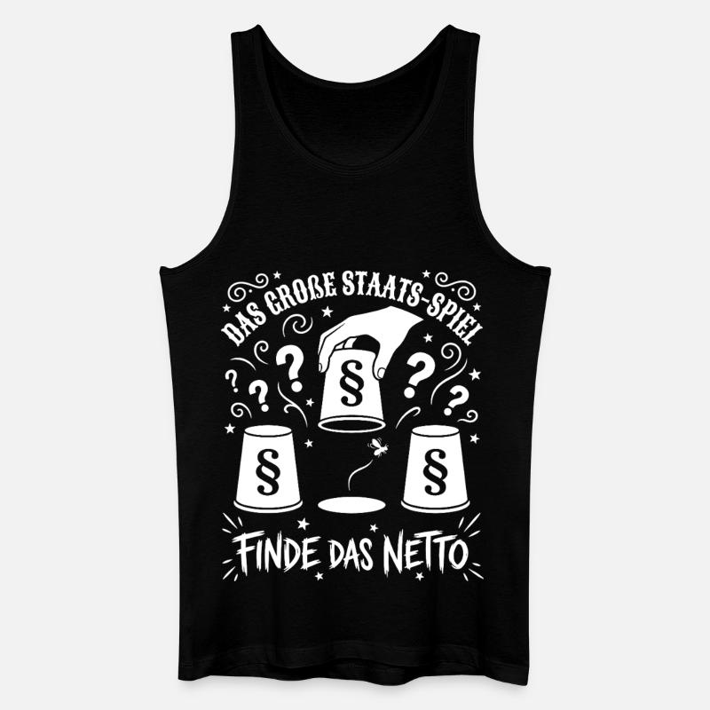 Das Große Staats Spiel - Männer Bio Tank Top - Schwarz