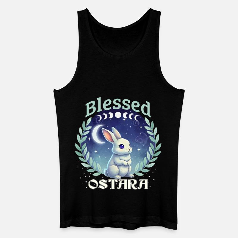 Ostara Happy Easter Pagan Spring - Men’s Organic Tank Top - black