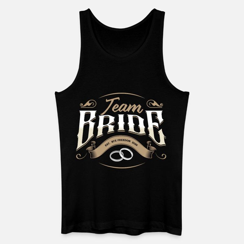 Team Bride 2026 - Männer Bio Tank Top - Schwarz