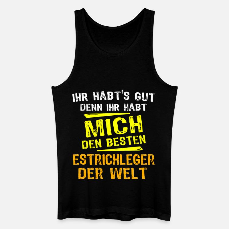 Estrichleger Geschenk - Männer Bio Tank Top - Schwarz