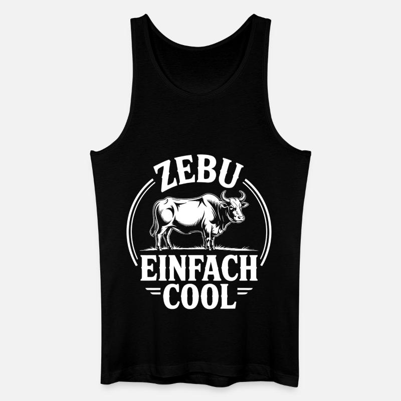 Zebu juste cool - Débardeur bio Homme - noir
