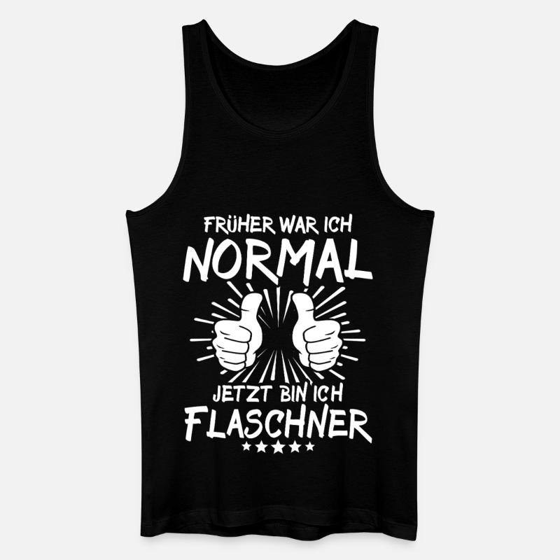 Flaschner - Männer Bio Tank Top - Schwarz