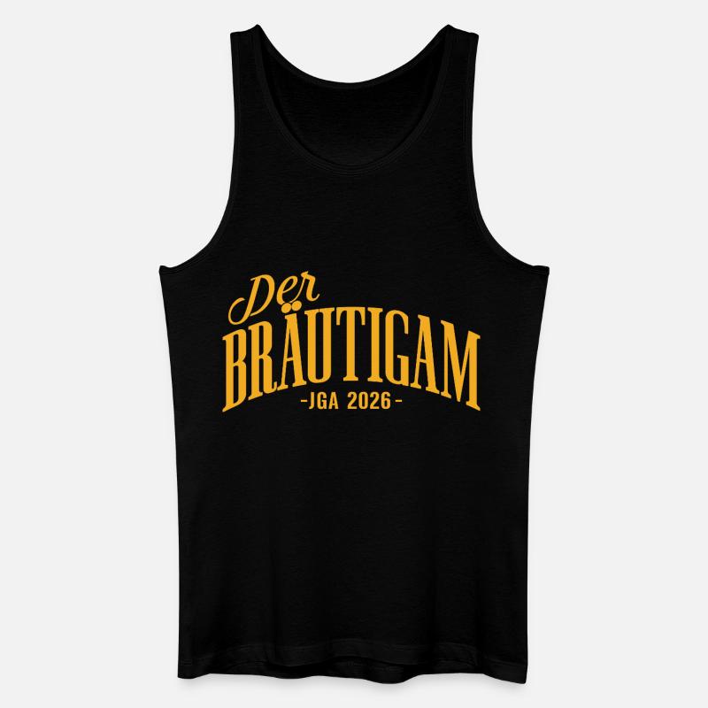 Bräutigam JGA 2026 Junggesellenabschied - Männer Bio Tank Top - Schwarz