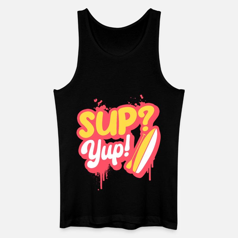 Stand Up Paddle Sup? Yup! - Männer Bio Tank Top - Schwarz