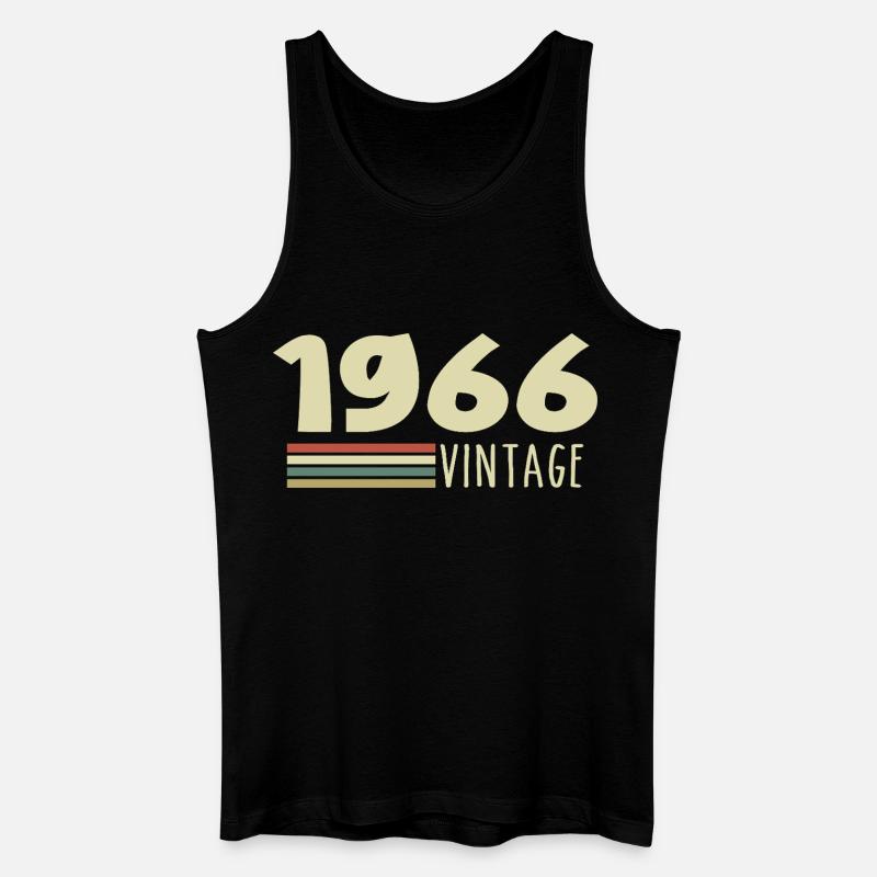 Jubiläum 1966 1966 - Männer Bio Tank Top - Schwarz