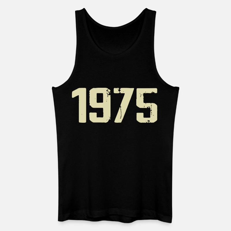 Jubiläum 1975 - Männer Bio Tank Top - Schwarz