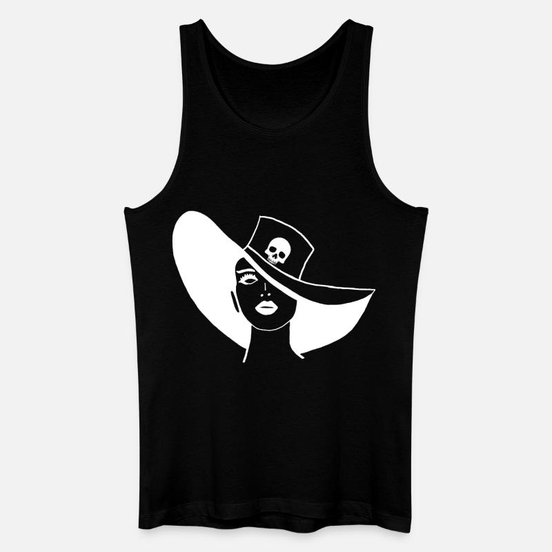 The Ghost in the Hat - Men’s Organic Tank Top - black