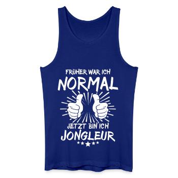 Jongleur - Männer Bio Tank Top - Königsblau - Vorne