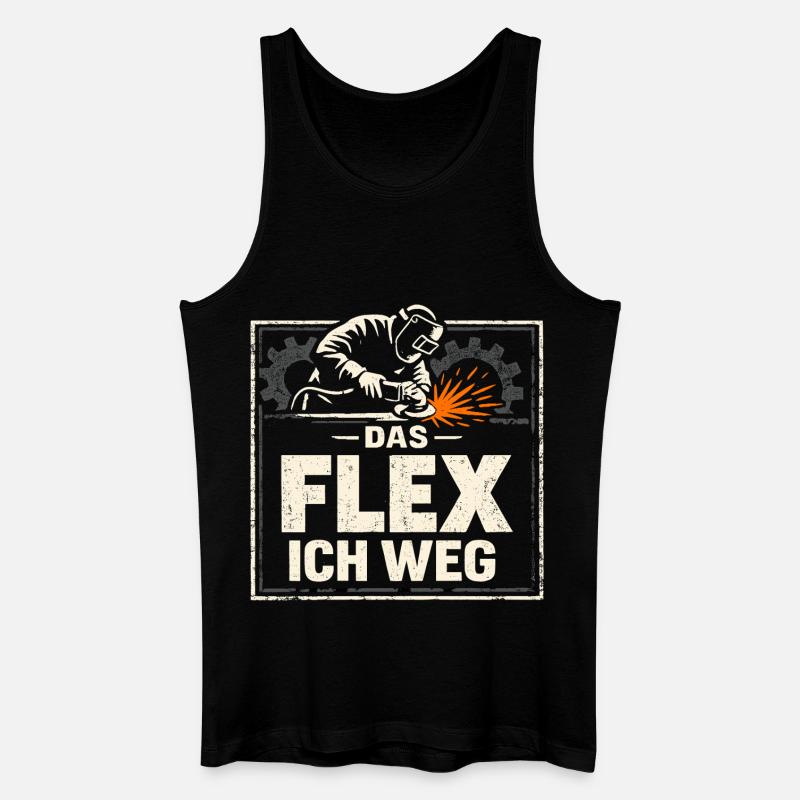 Schweißer Das Flex Ich Weg Geschenk - Männer Bio Tank Top - Schwarz