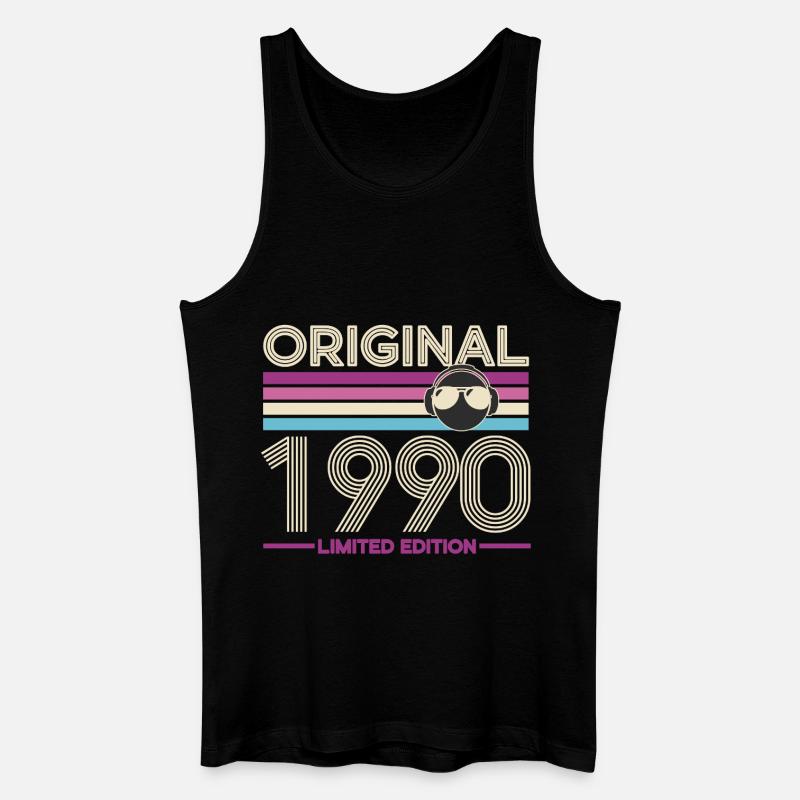 Originale limitierte Edition von 1990 - Männer Bio Tank Top - Schwarz