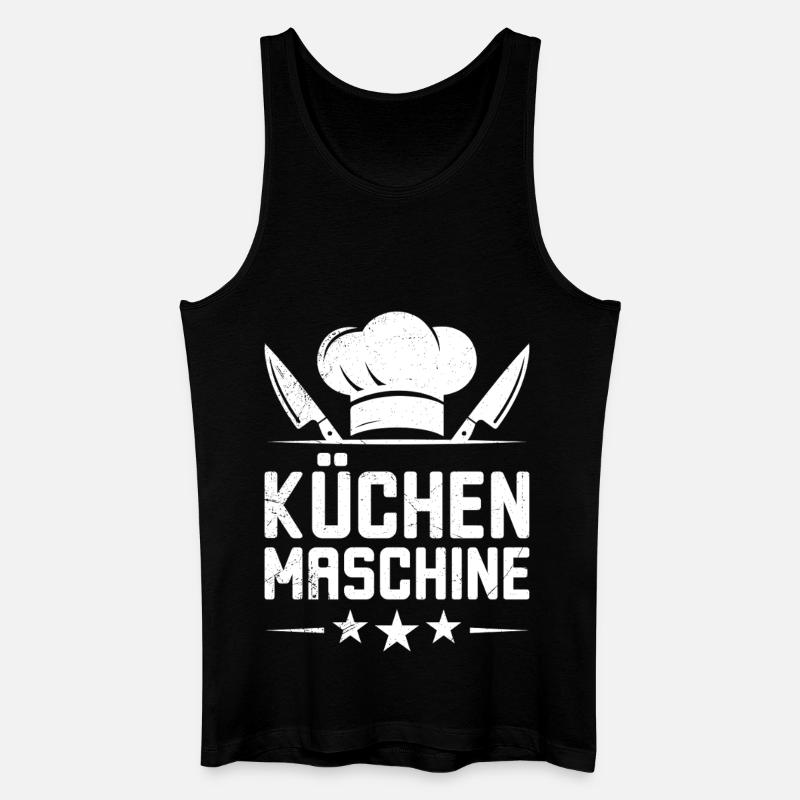 Chef's Clothes KITCHEN MACHINE Fun - Men’s Organic Tank Top - black