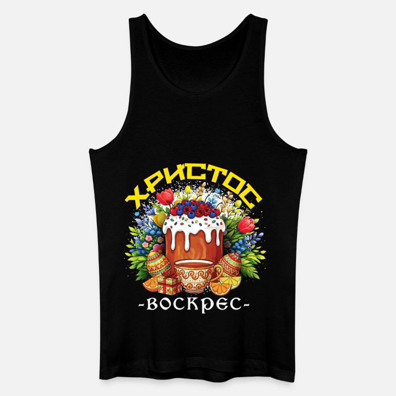 Pasqua della Pasqua greca - Canotta ecologica da uomo - nero