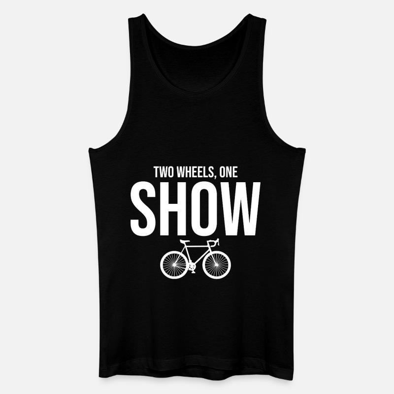 Professionel cykelakrobatik performancekunst - Økologisk tanktop til mænd - sort