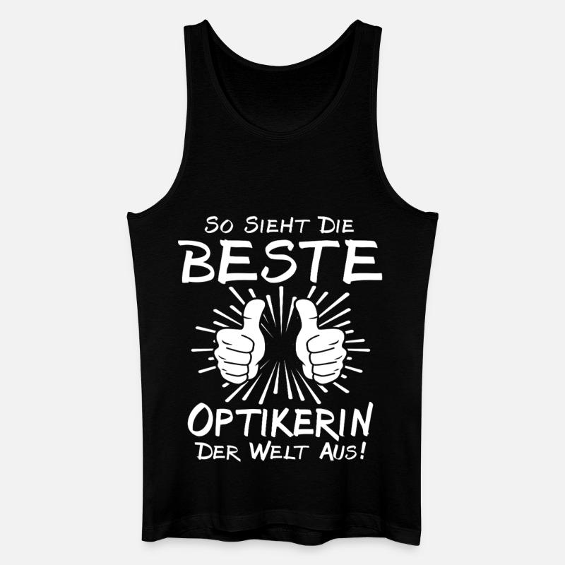 Optikerin - Männer Bio Tank Top - Schwarz
