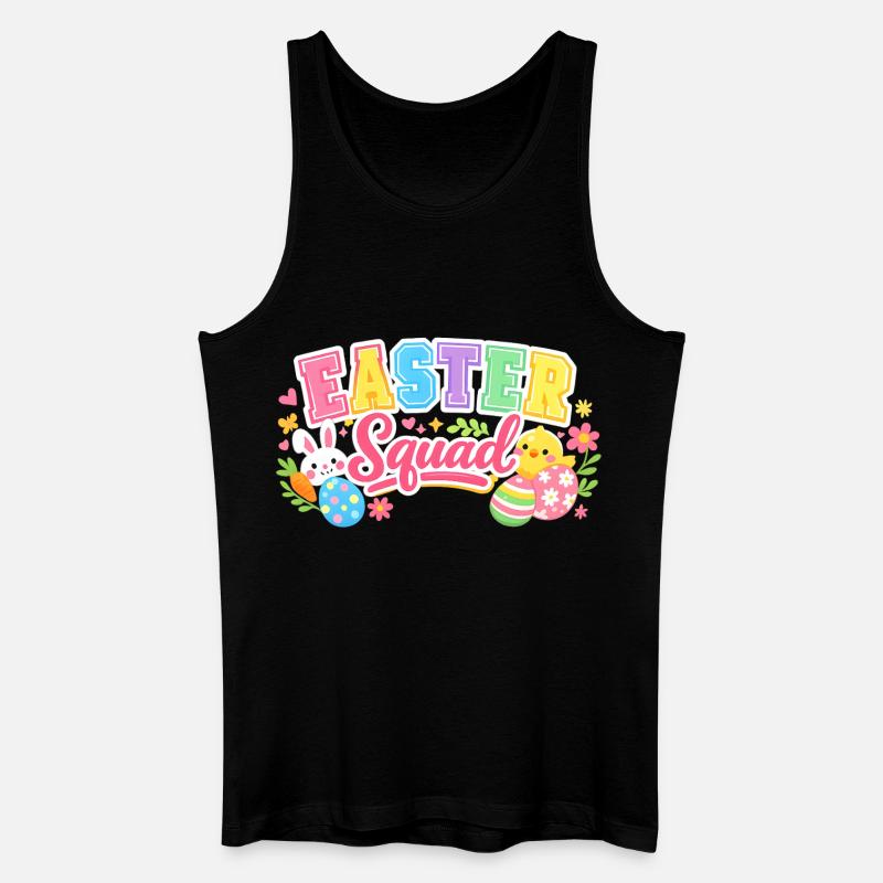 Ostern Squad Bunte Eier Küken - Männer Bio Tank Top - Schwarz