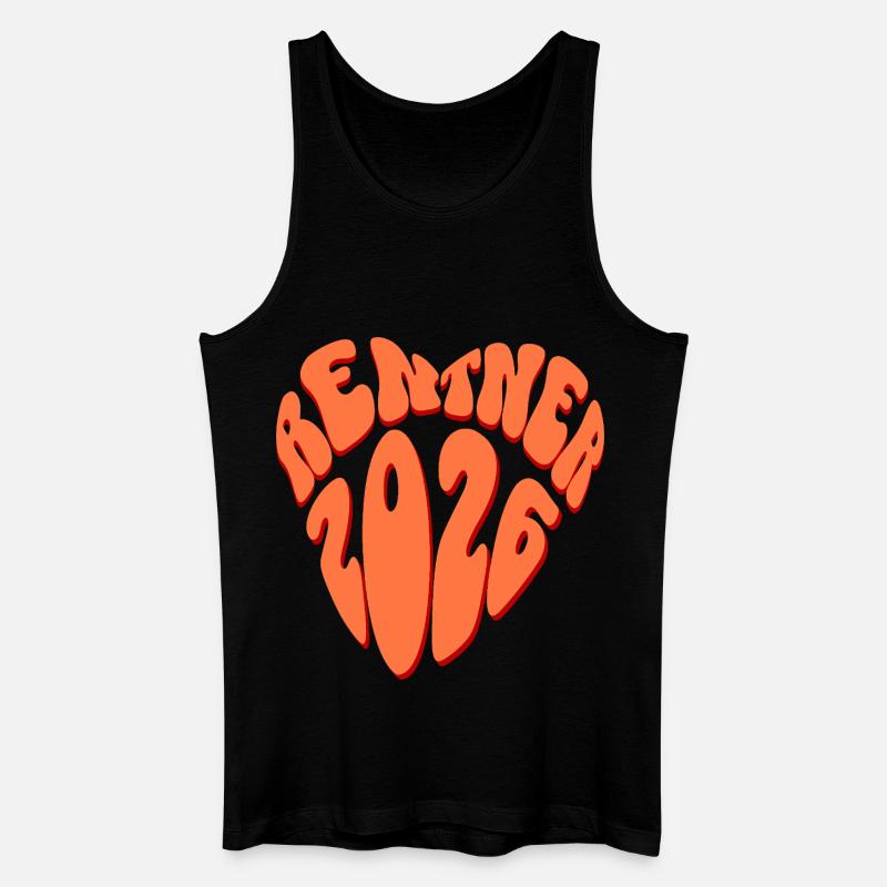 Rentner 2026 - Männer Bio Tank Top - Schwarz