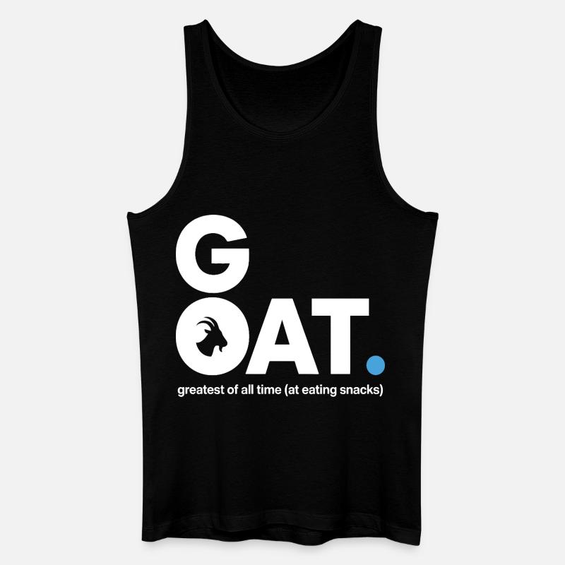 GOAT Snack Spruch - Männer Bio Tank Top - Schwarz