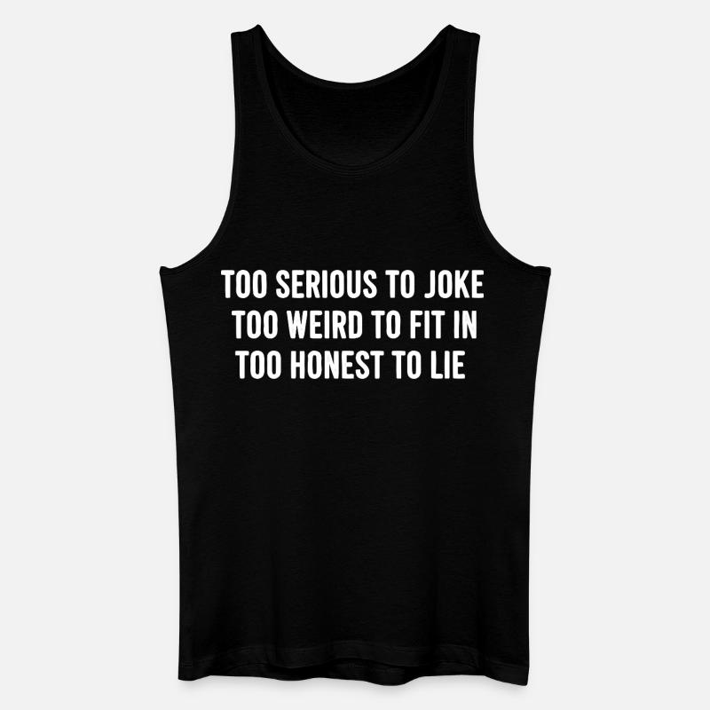 Statement Saying Introvert Humor - Men’s Organic Tank Top - black